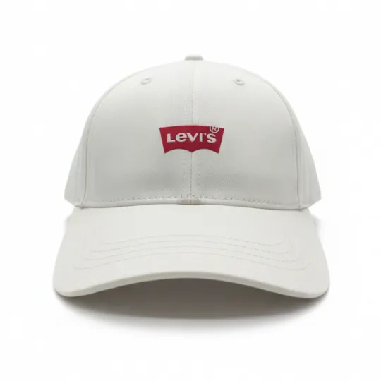 Levi’s Mid Batwing Flexfit Cap – White